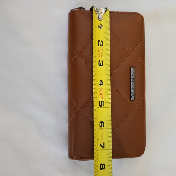 Rampage large faux leather zippered wallet  NWT - Picture 6 of 6